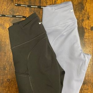 Nike Dri Fit running tights (set of 2)